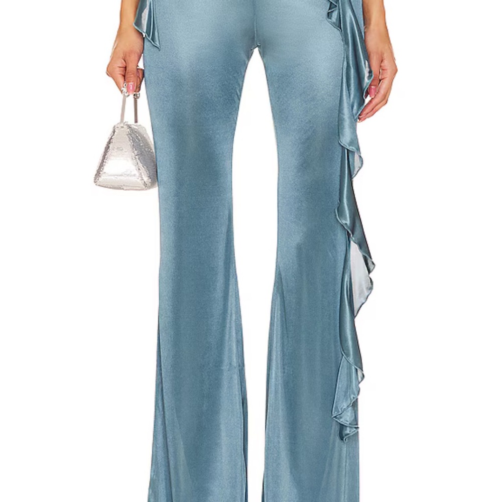 Lovers + Friends Giulia Pant in Teal Grey, size S